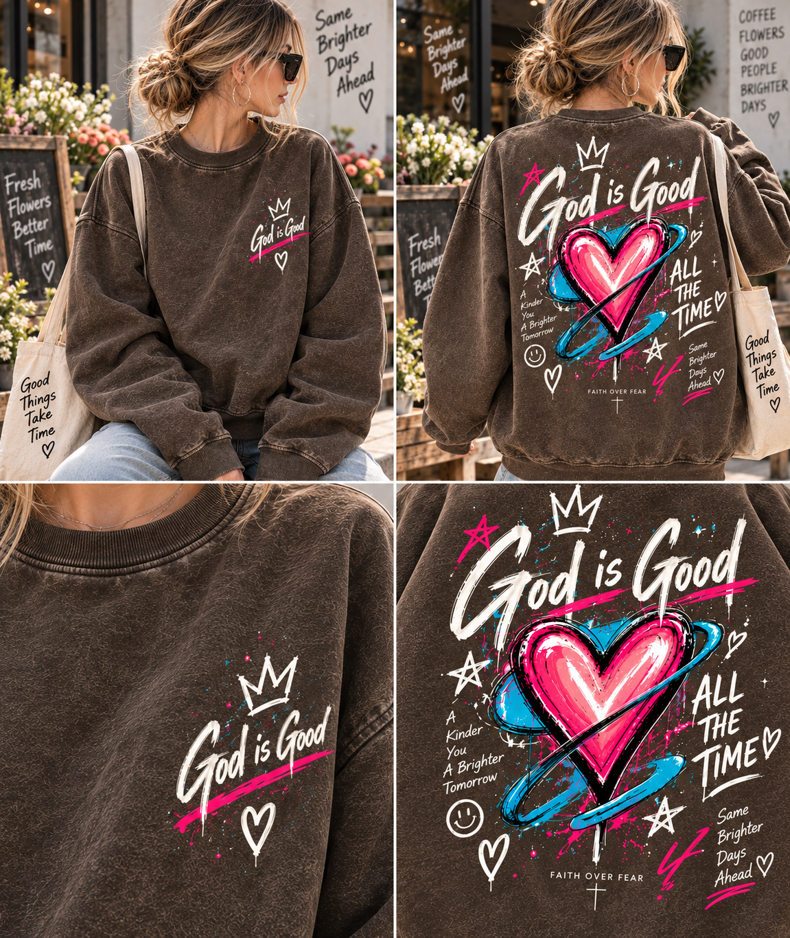 God Is Good – Faith Over Fear Sweatshirt