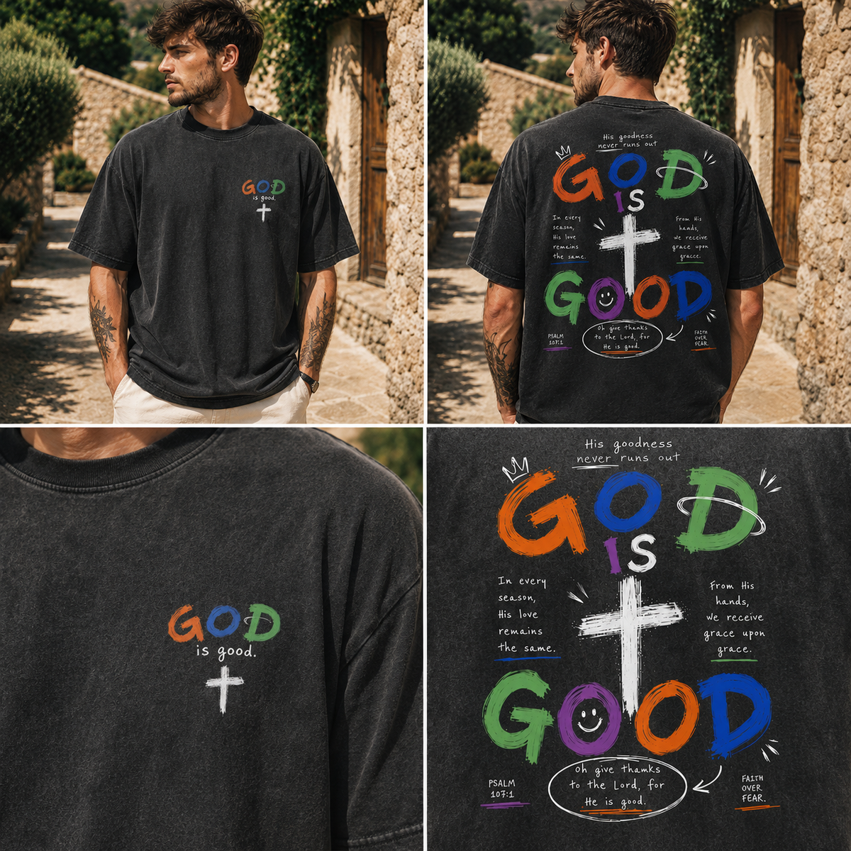 God Is Good Vintage Graphic T-Shirt