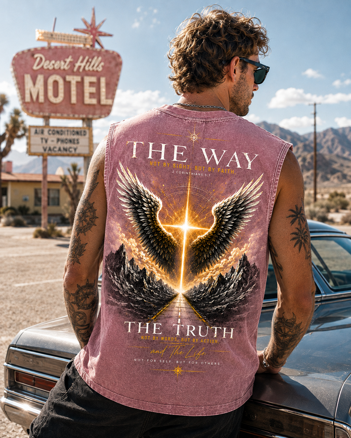 The Way – Vintage Faith Washed Black Tank