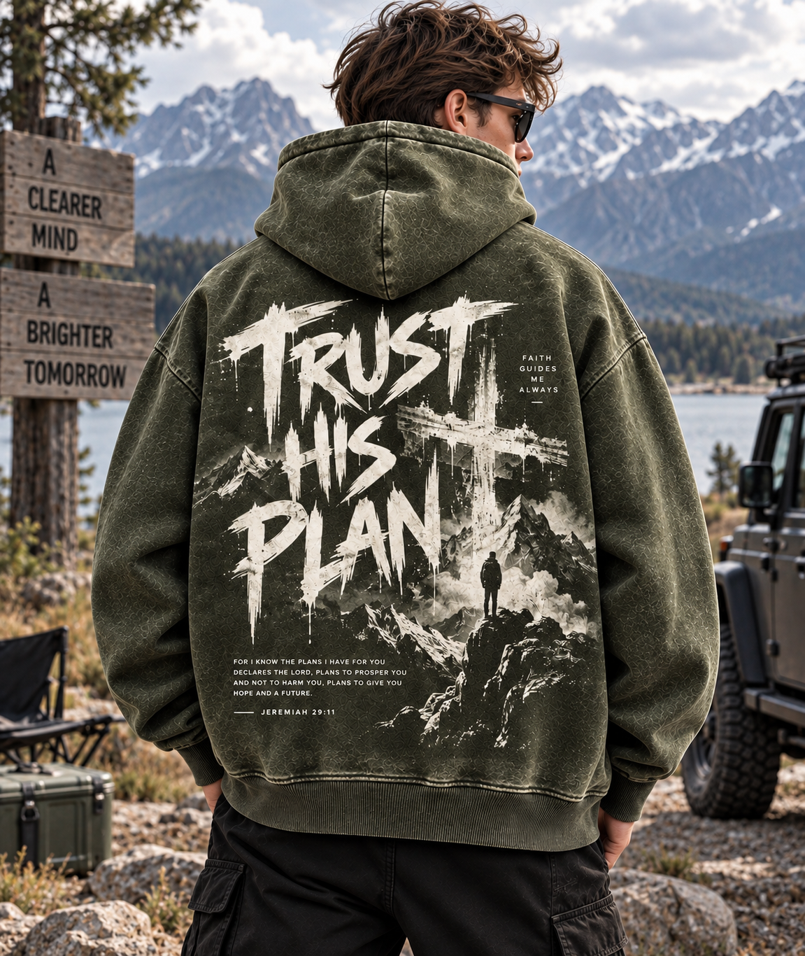 Trust His Plan – Vintage Faith Hoodie