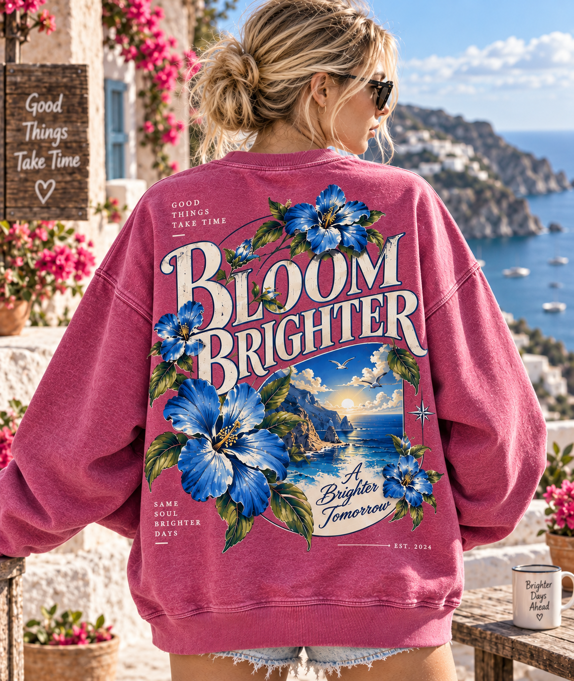 Bloom Brighter Vintage Sweatshirt