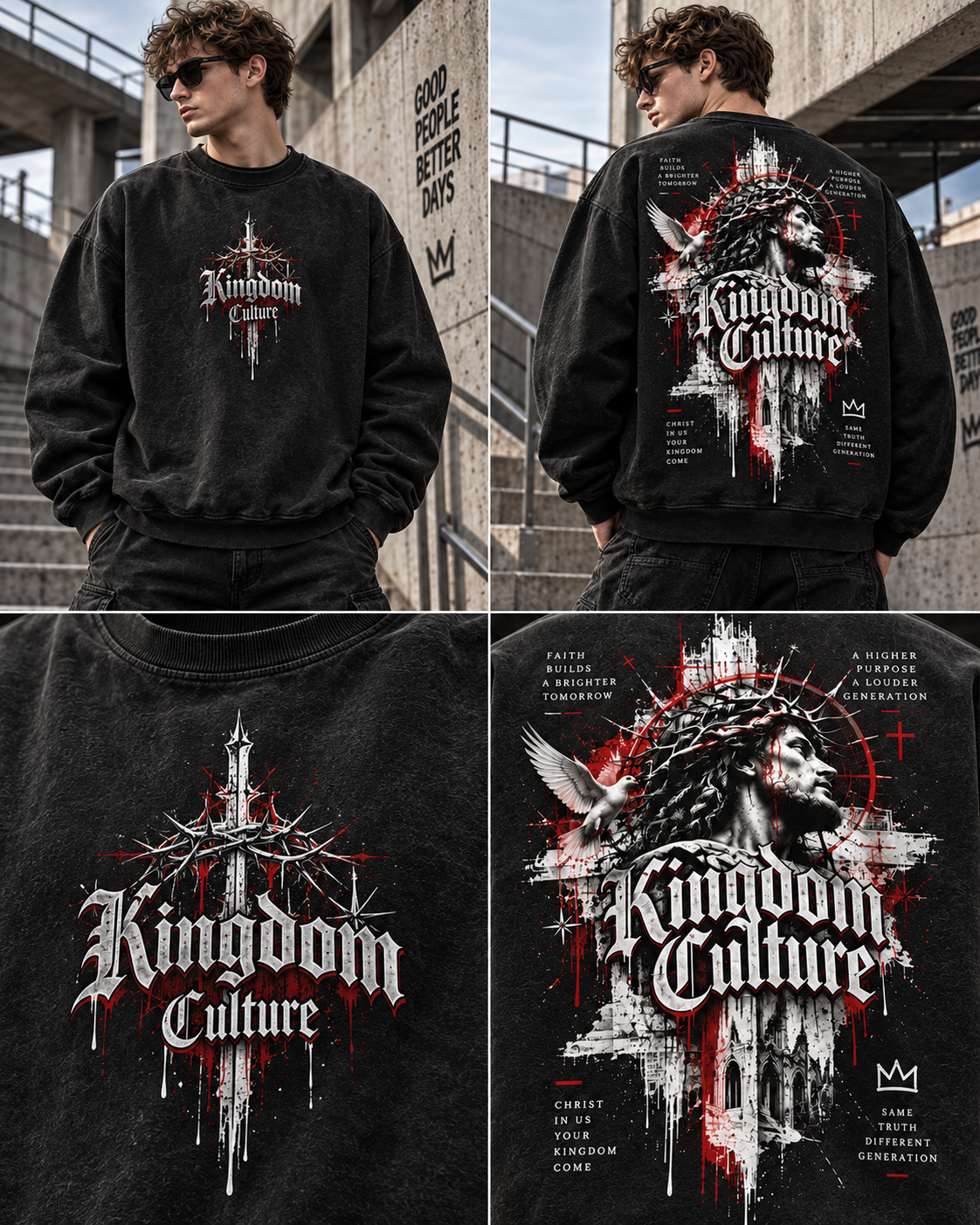 Kingdom Culture Vintage Washed Sweatshirt