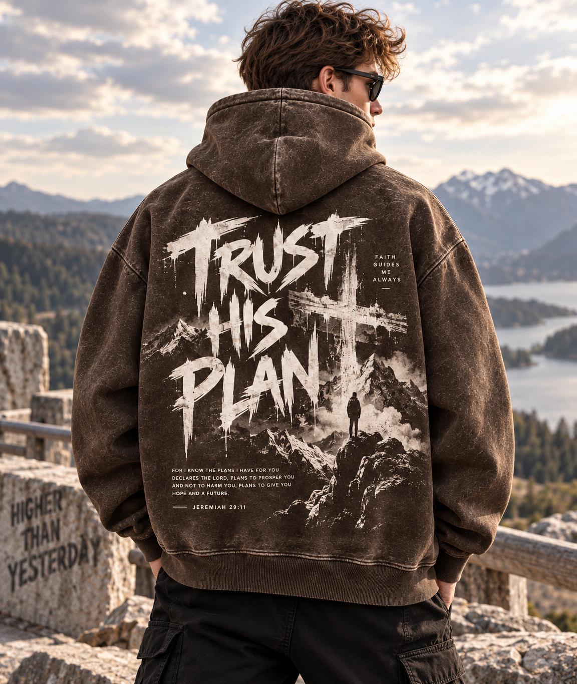 Trust His Plan – Vintage Faith Hoodie