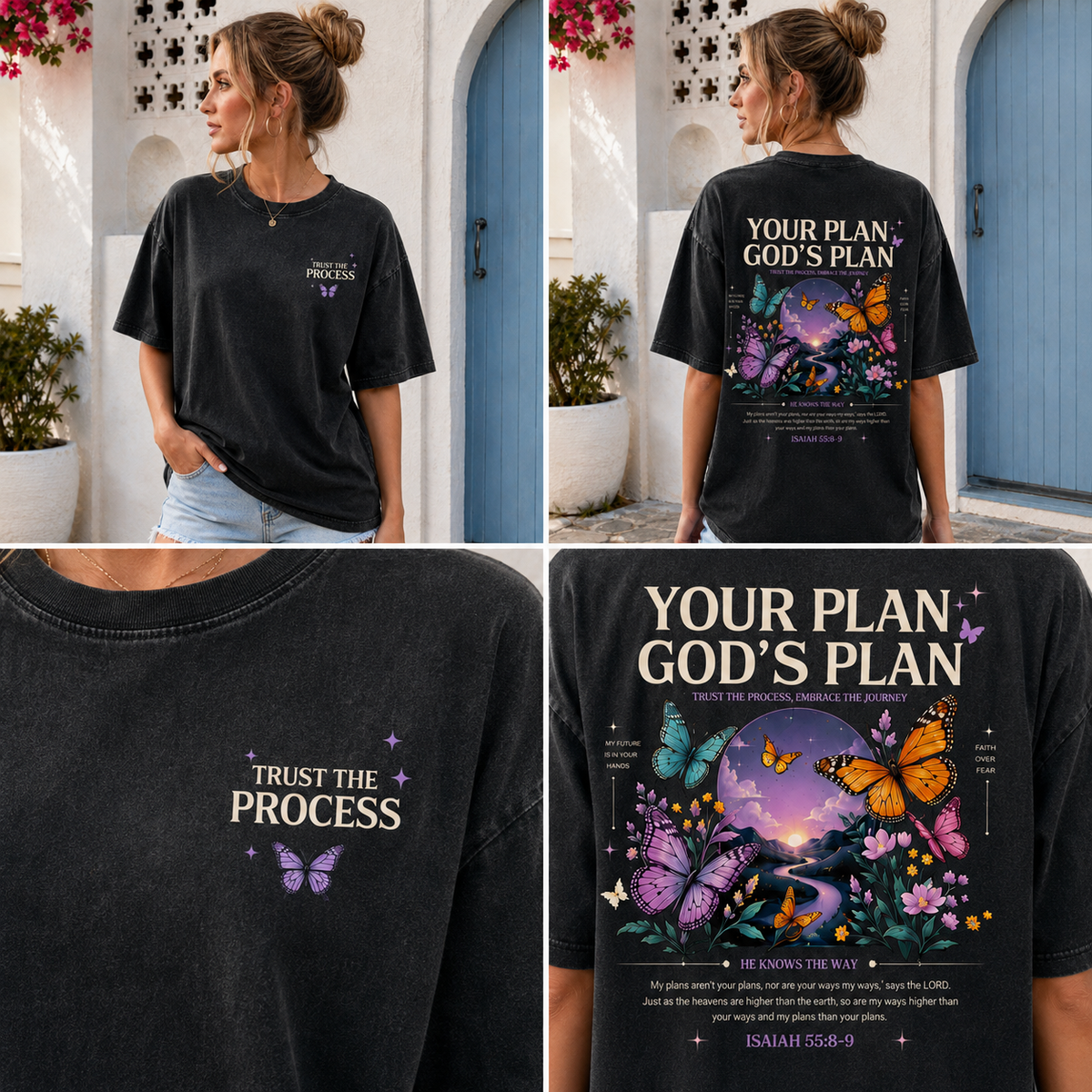 Your Plan God’s Plan – Vintage Washed Graphic Tee