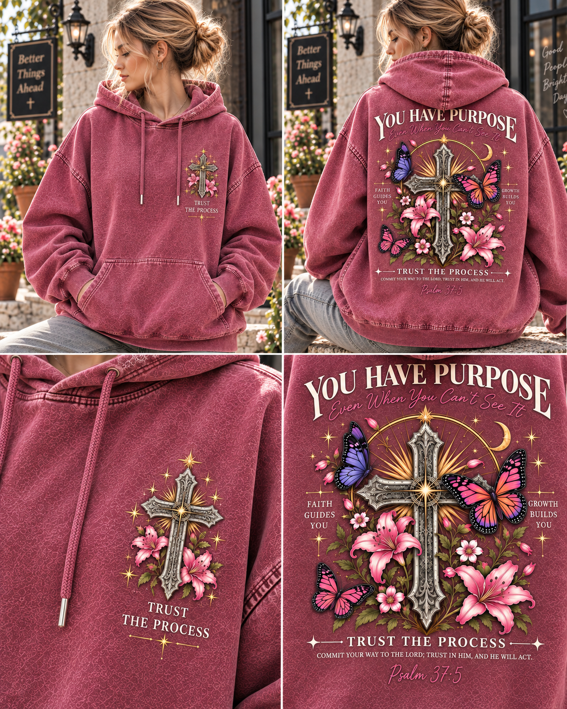 Purpose & Faith Vintage Hoodie
