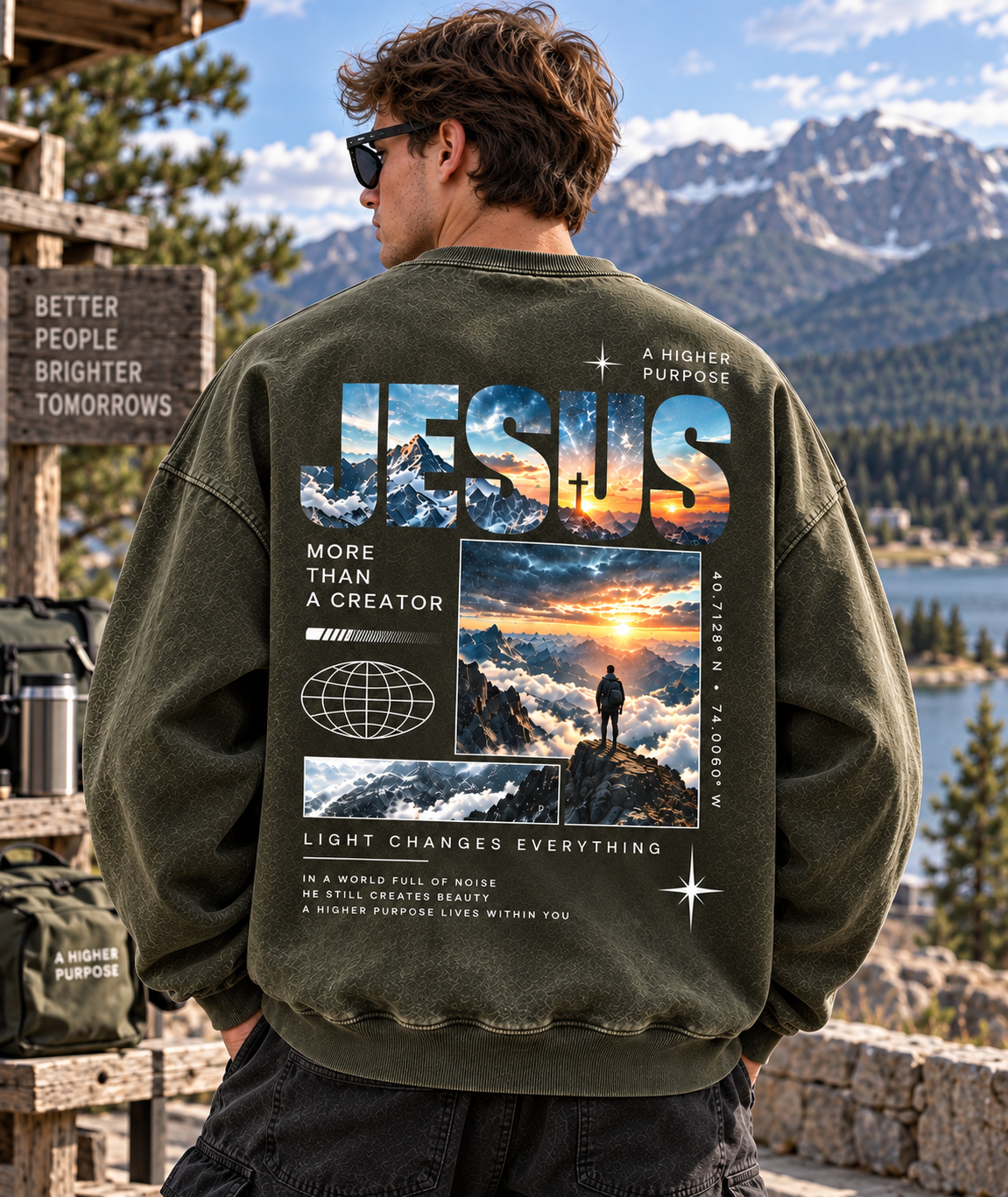 JESUS Higher Purpose Vintage Sweatshirt