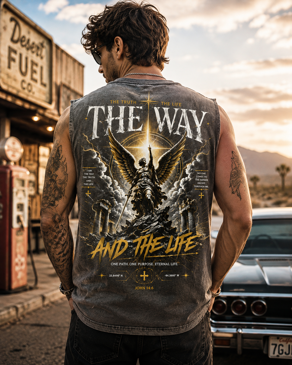 The Way – Vintage Faith Washed Tee