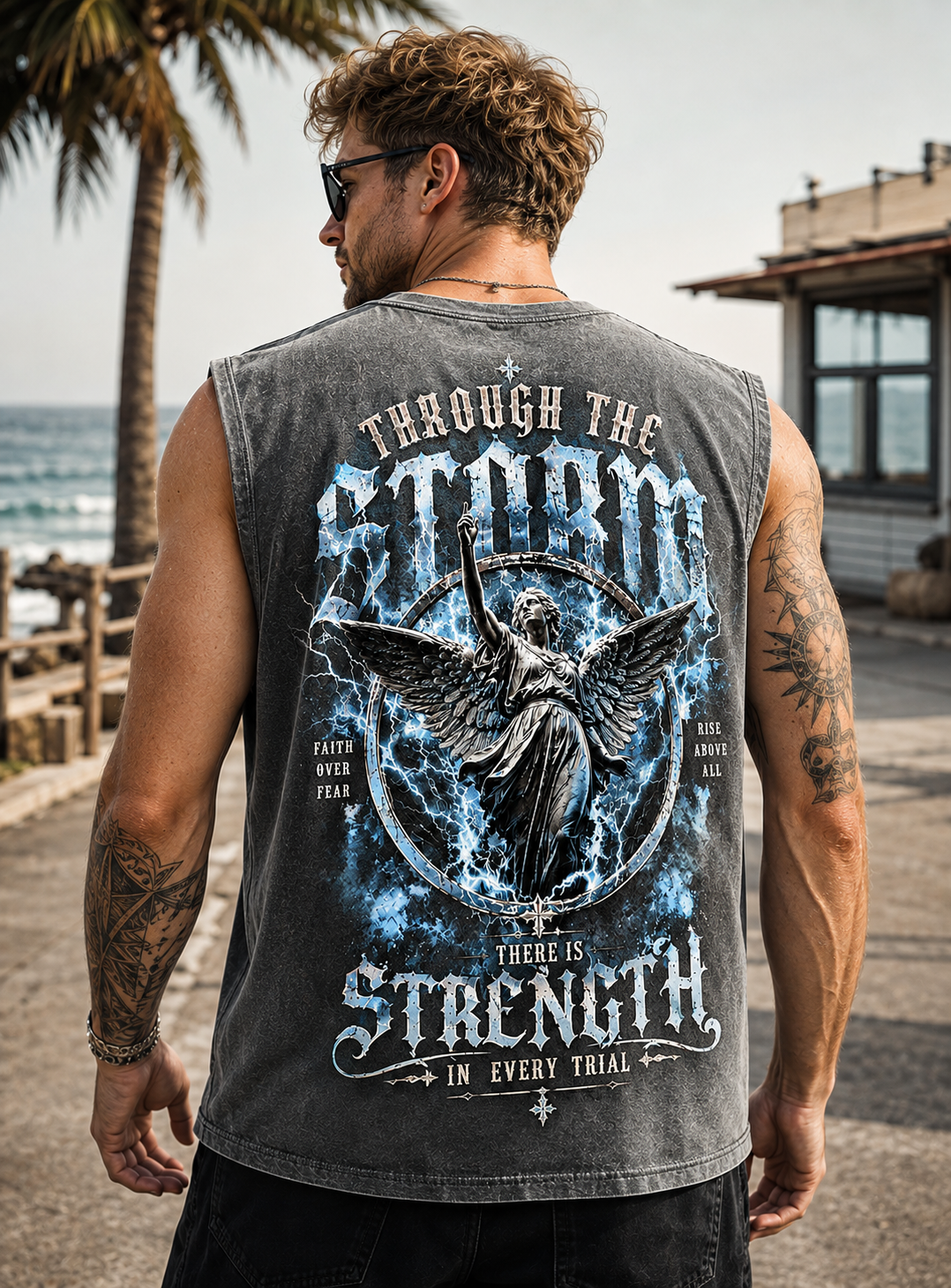 Through the Storm Angel Washed Tee