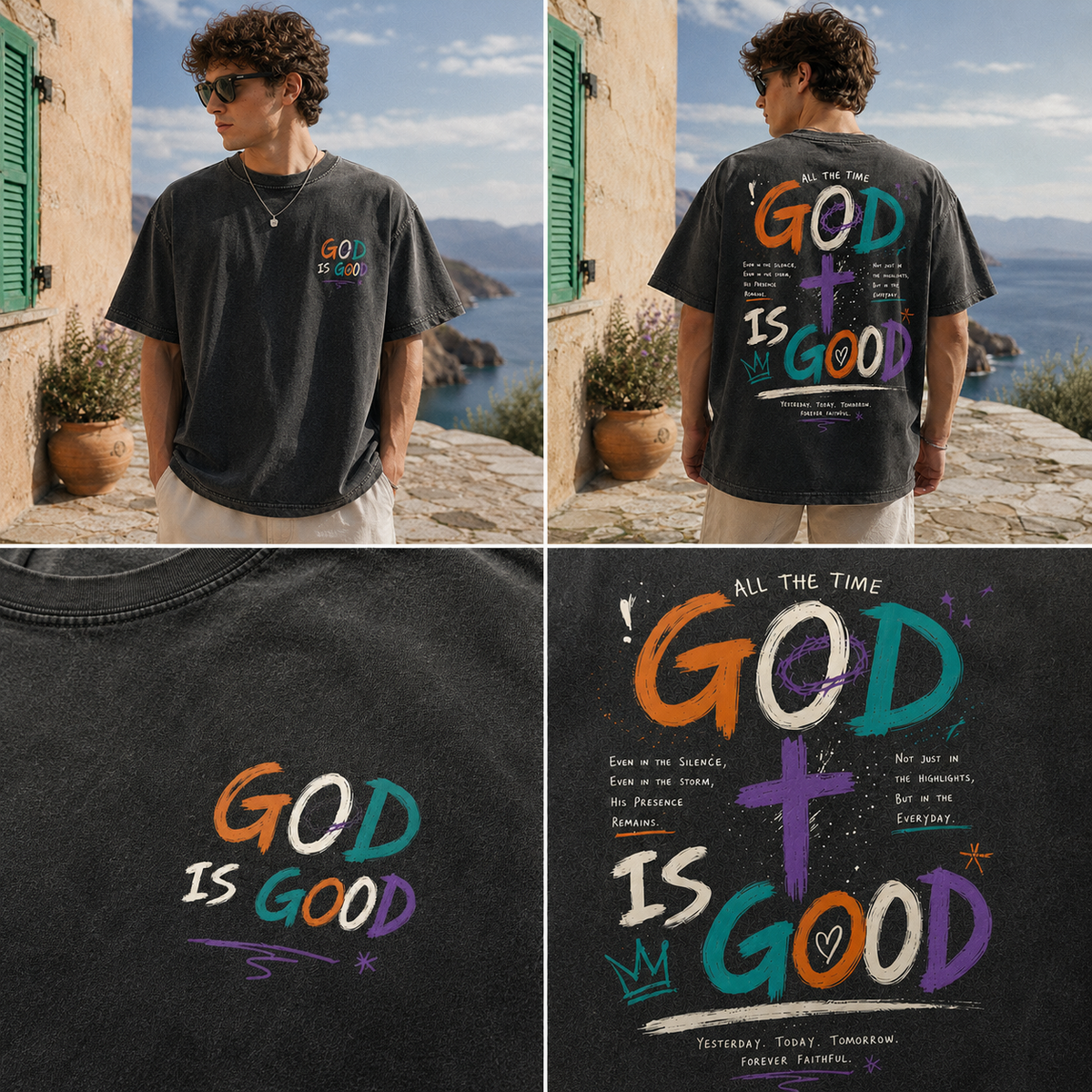 God Is Good Vintage Graphic Tee
