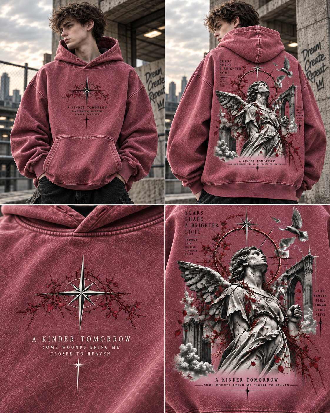 A Kinder Tomorrow – Gothic Angel Hoodi
