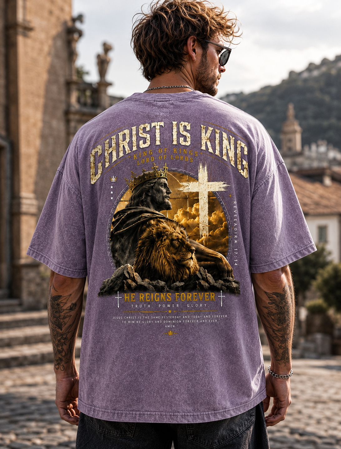 Christ Is King Vintage Graphic Tee