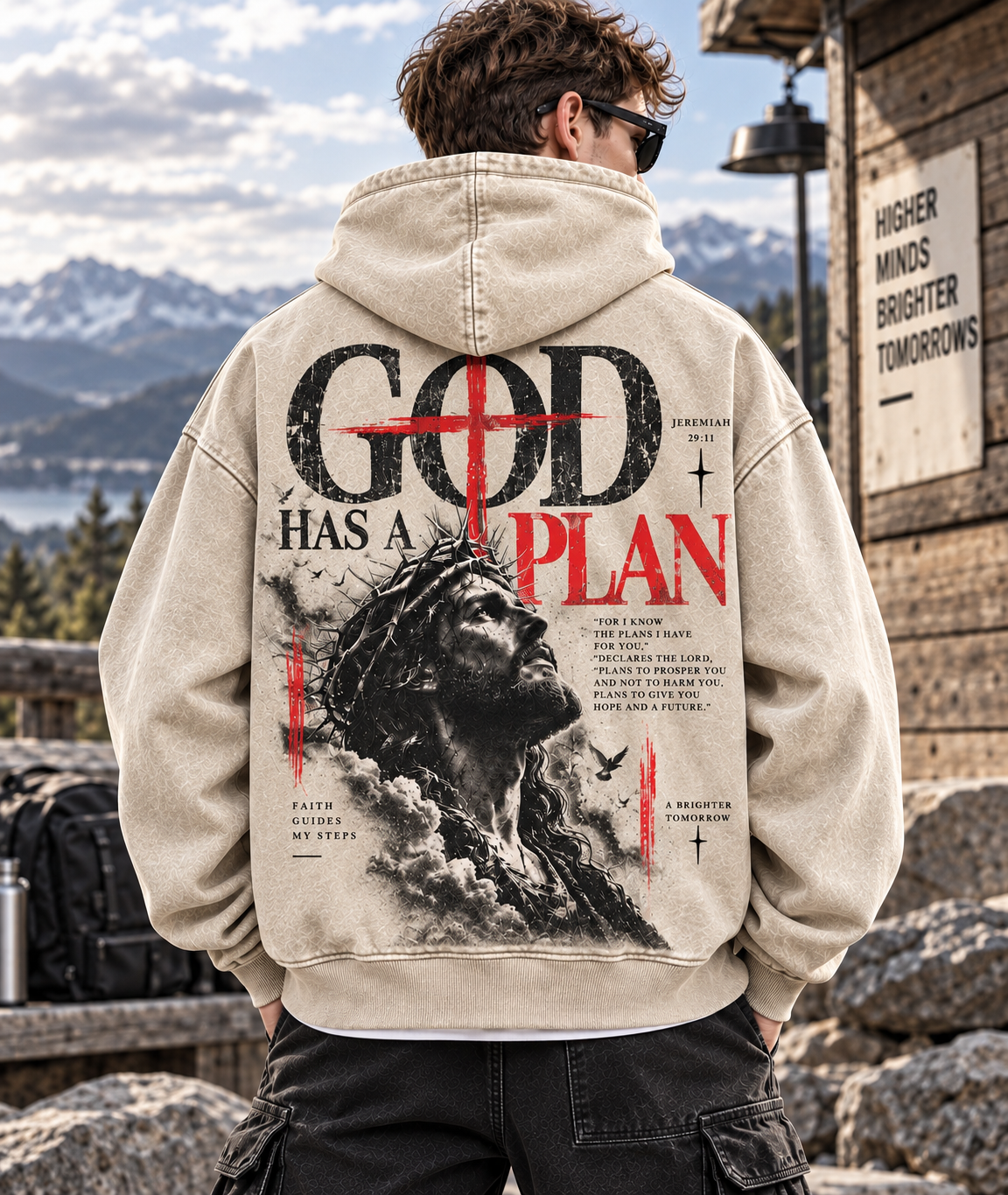 GOD Has a Plan – Vintage Faith Hoodie