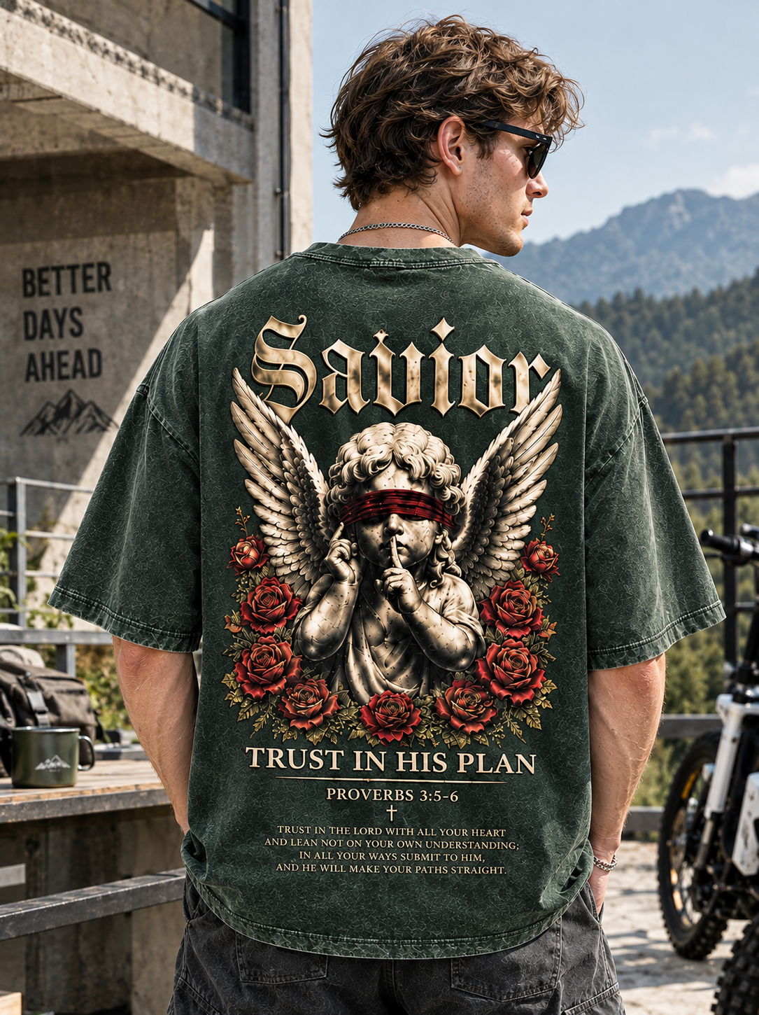 Savior – Vintage Olive Tee