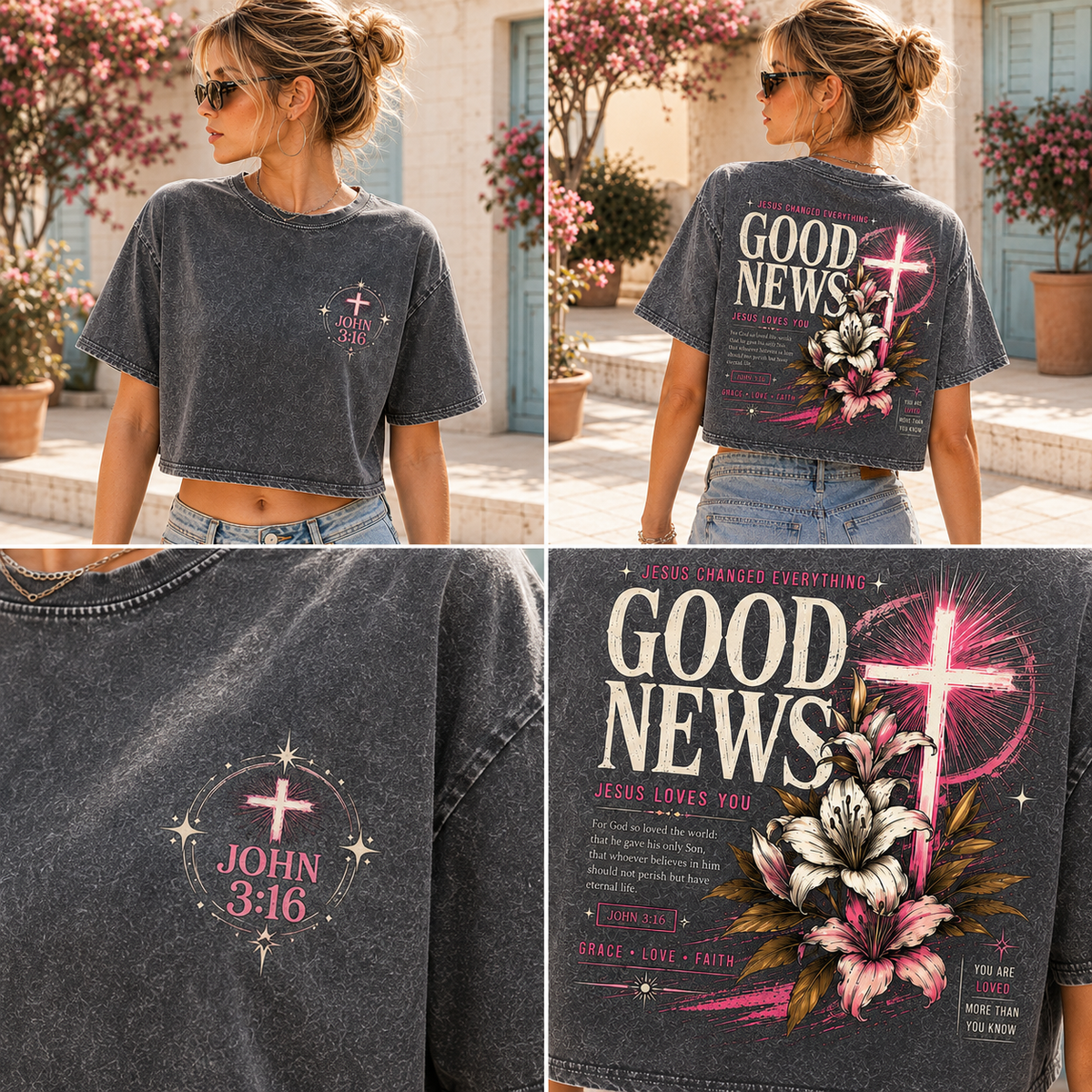 Good News – Jesus Changed Everything Crop Top