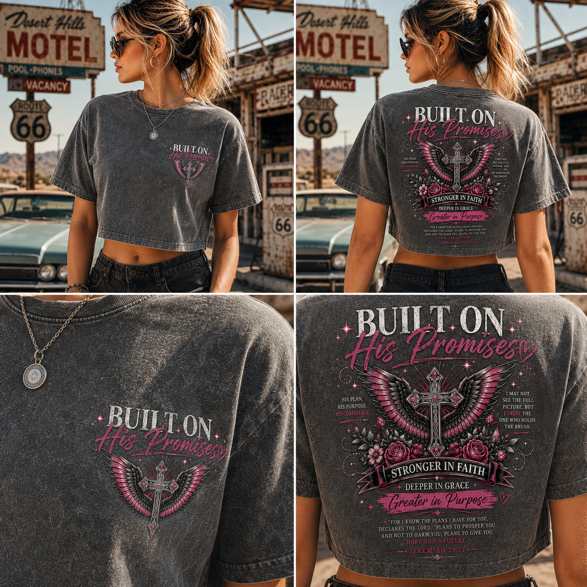 Built on His Promises – Faith Crop Top