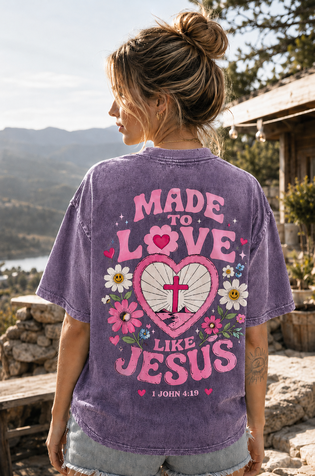 Made to Love Like Jesus – Vintage Christian Graphic Tee