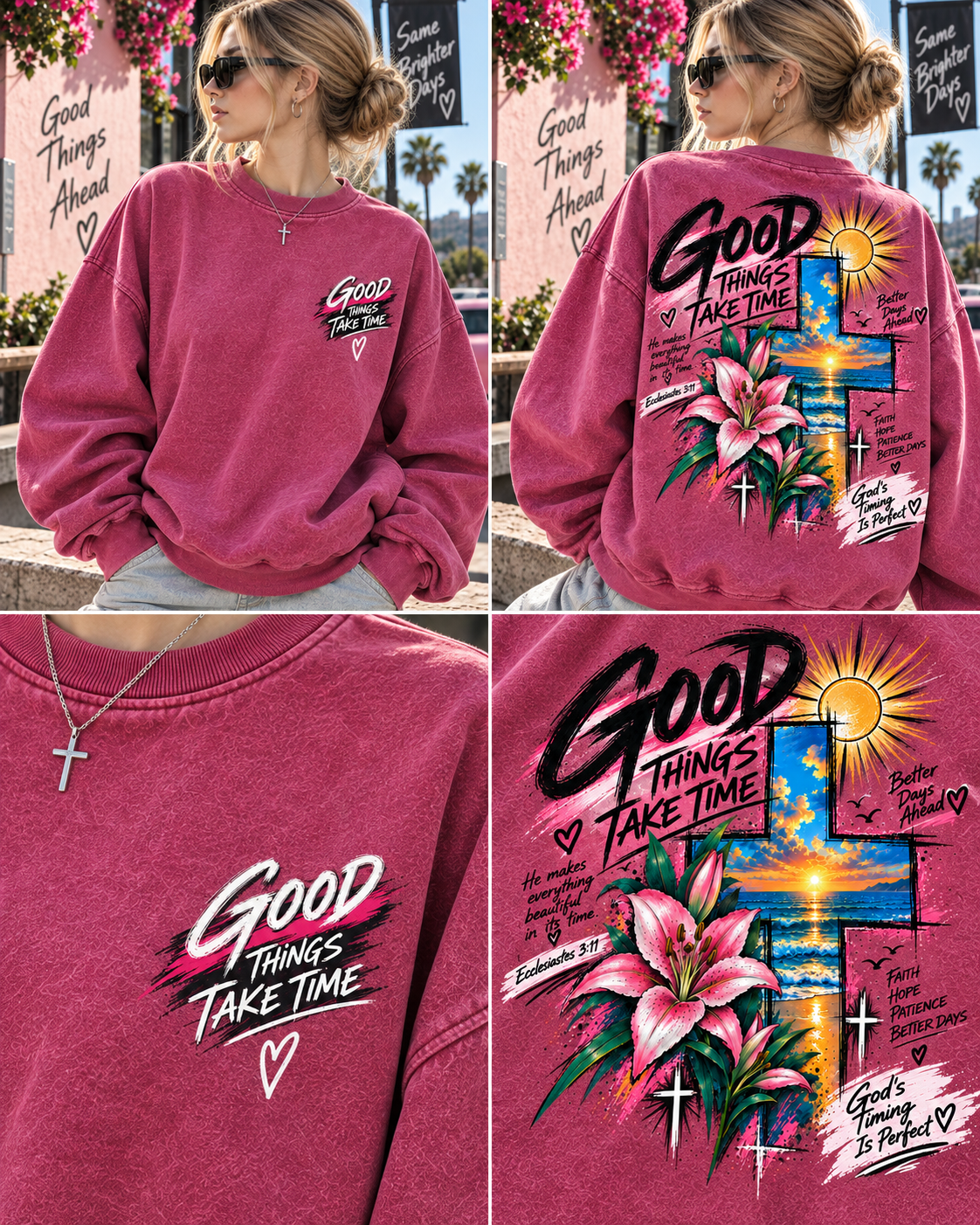 Good Things Take Time – Vintage Faith Sweatshirt