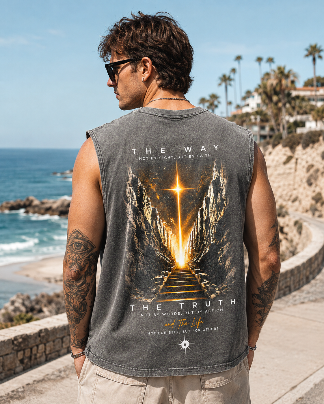 Faith Over Sight Washed Tank