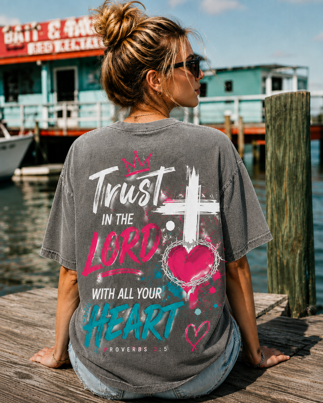 Trust In The Lord Graphic Tee – Vintage Christian Streetwear