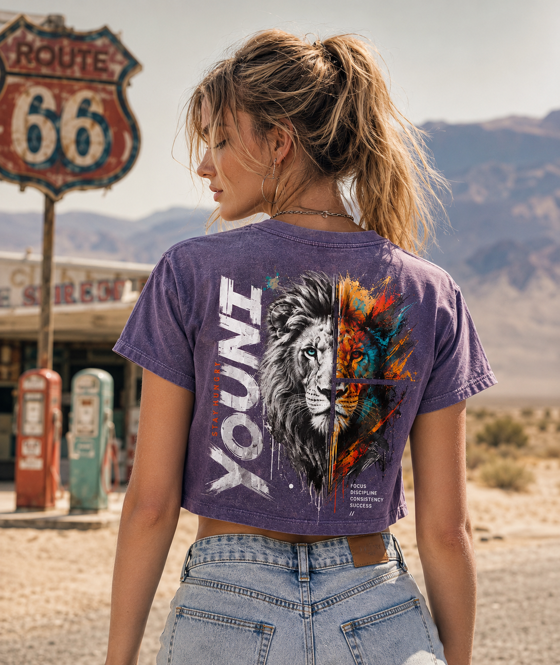 YOUNG Lion – Stay Hungry Crop Top