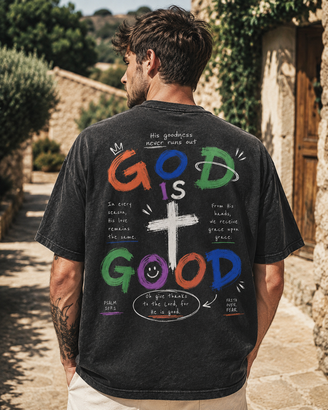 God Is Good Vintage Graphic T-Shirt