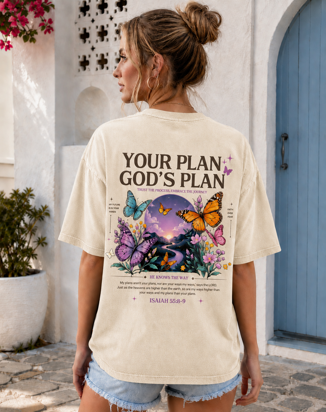 Your Plan God’s Plan – Vintage Washed Graphic Tee