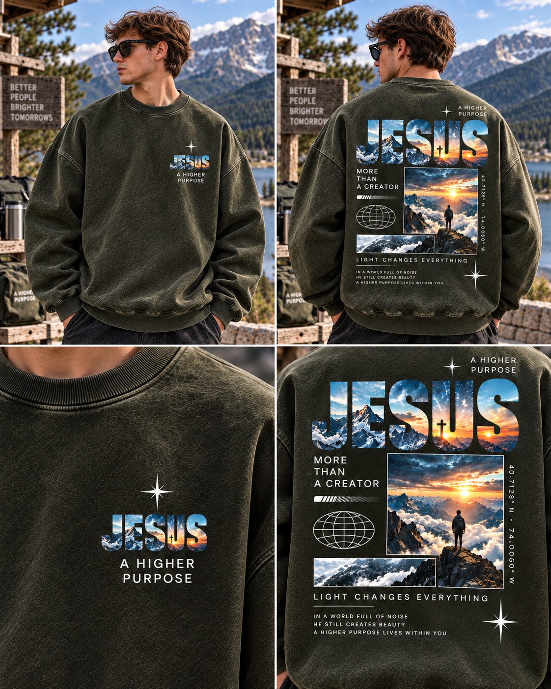 JESUS Higher Purpose Vintage Sweatshirt