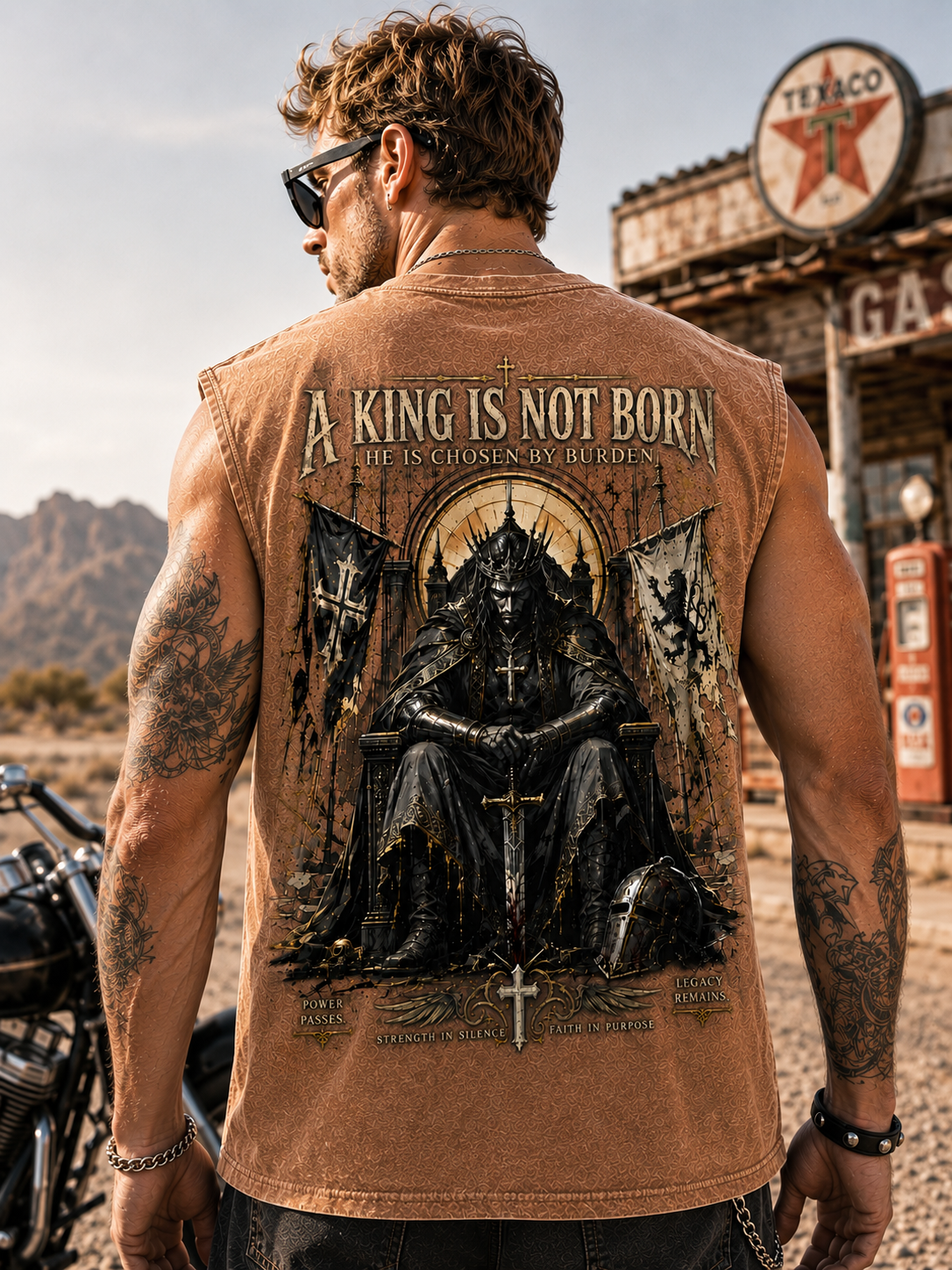 Medieval King Washed Tee – Gothic Vintage