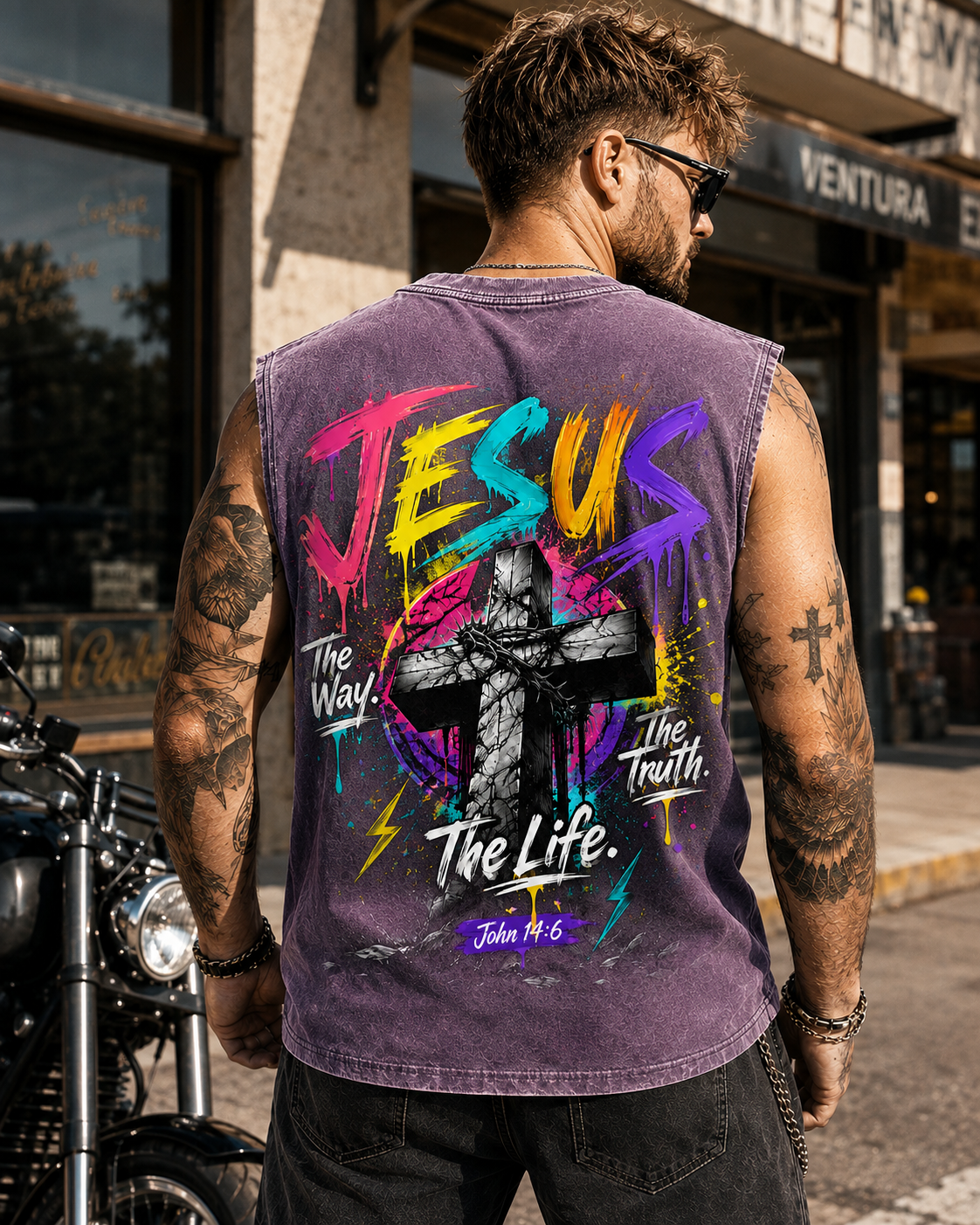 JESUS Vintage Wash Tank Top – Faith Streetwear