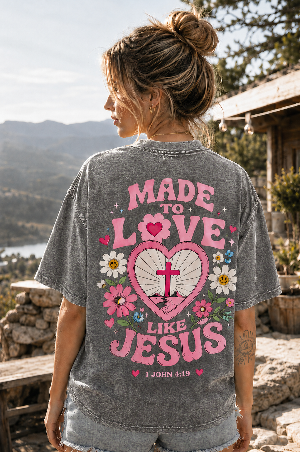 Made to Love Like Jesus – Vintage Christian Graphic Tee