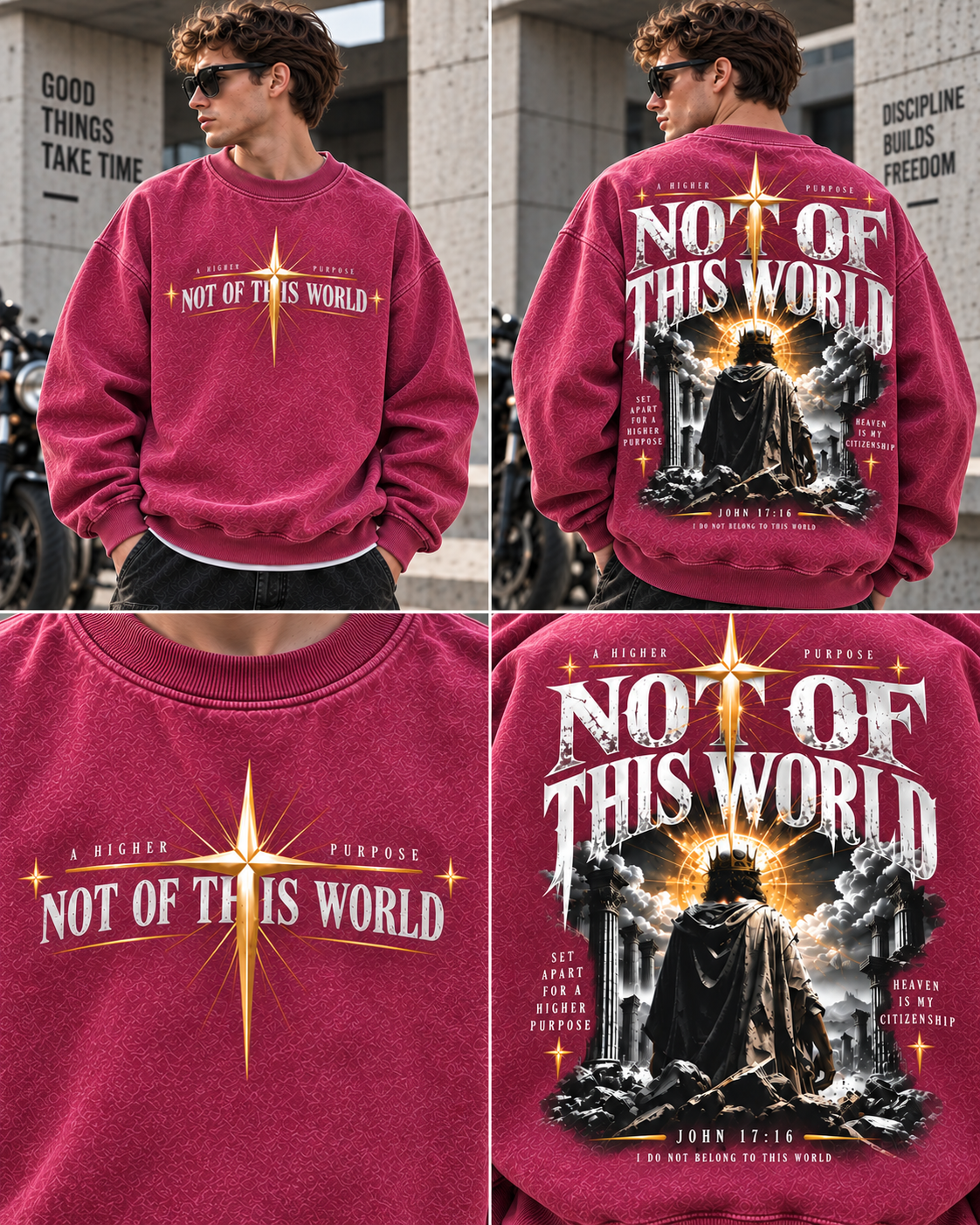 Not Of This World – Vintage Faith Sweatshirt