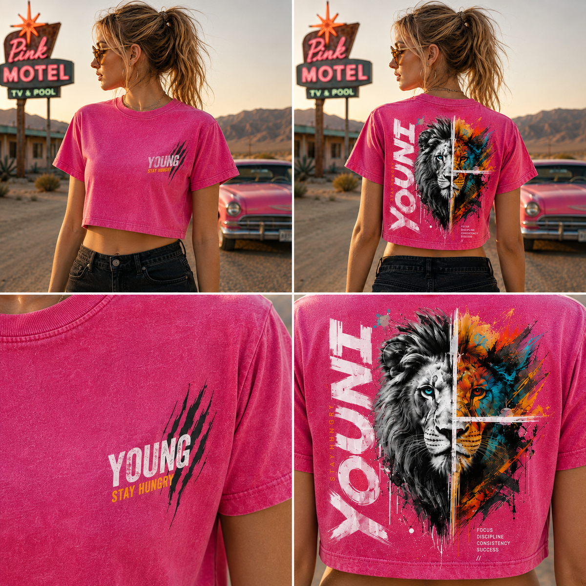 YOUNG Lion – Stay Hungry Crop Top
