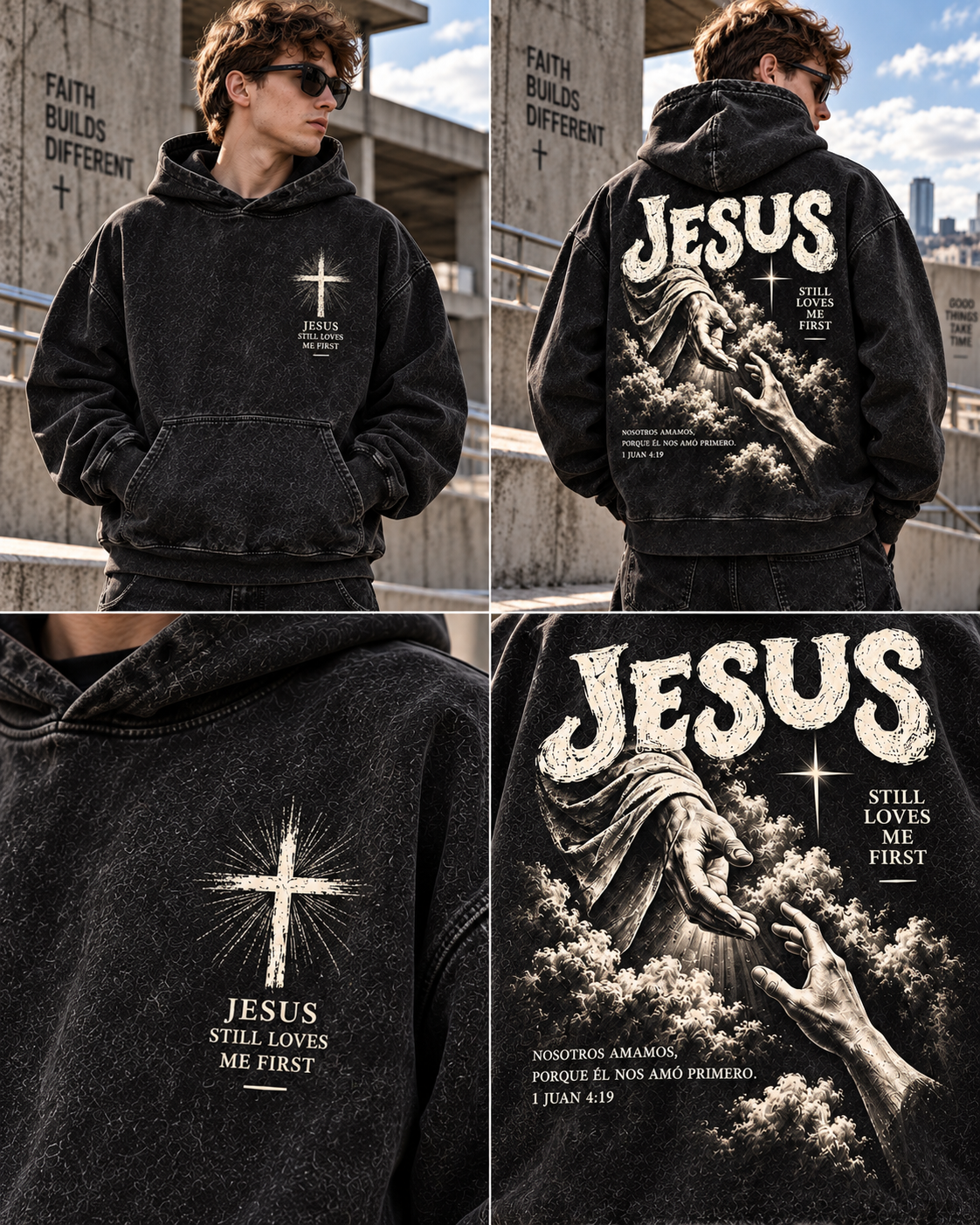 Jesus Still Loves Me First – Vintage Faith Hoodie