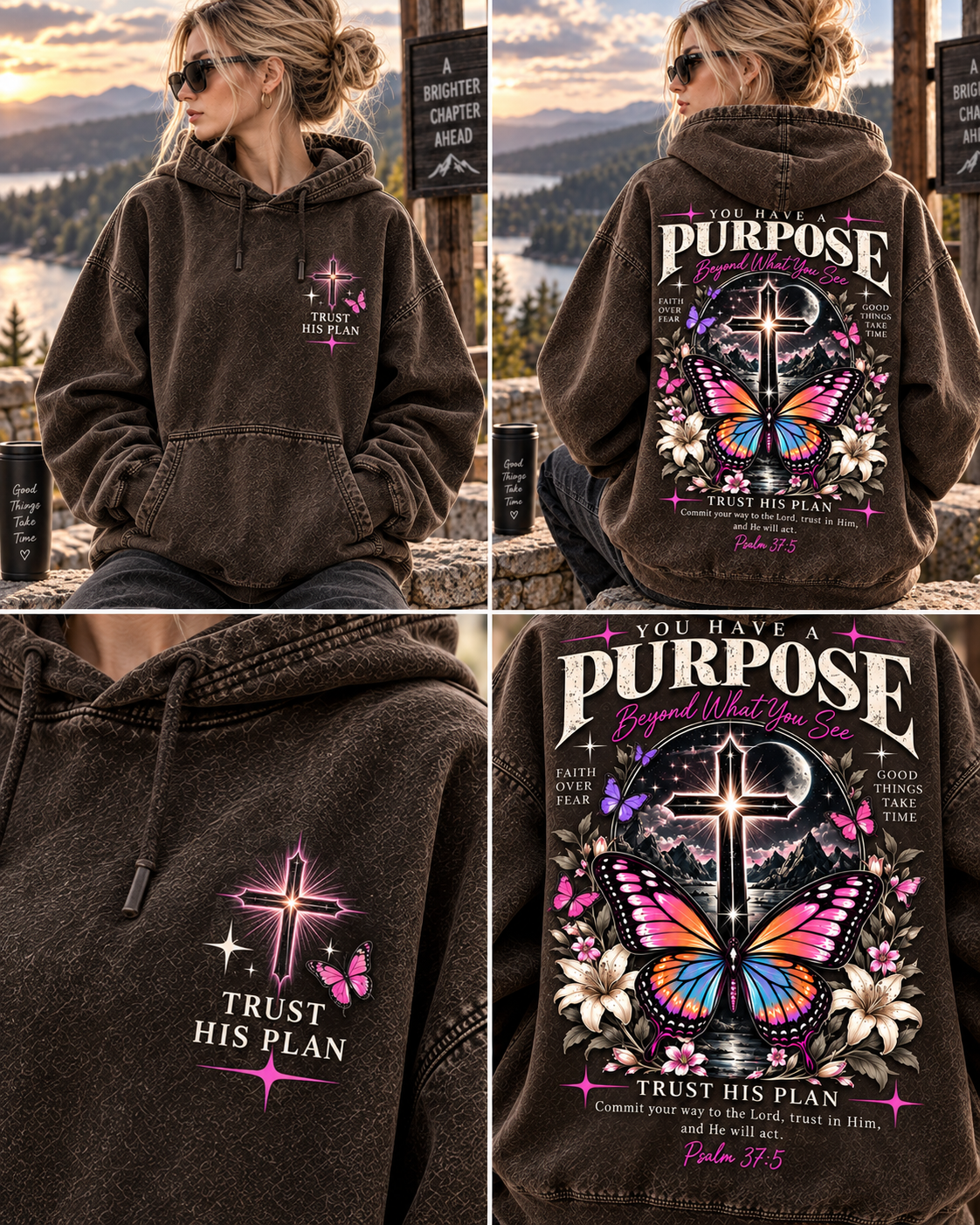 Purpose Faith Hoodie – Vintage Christian Style