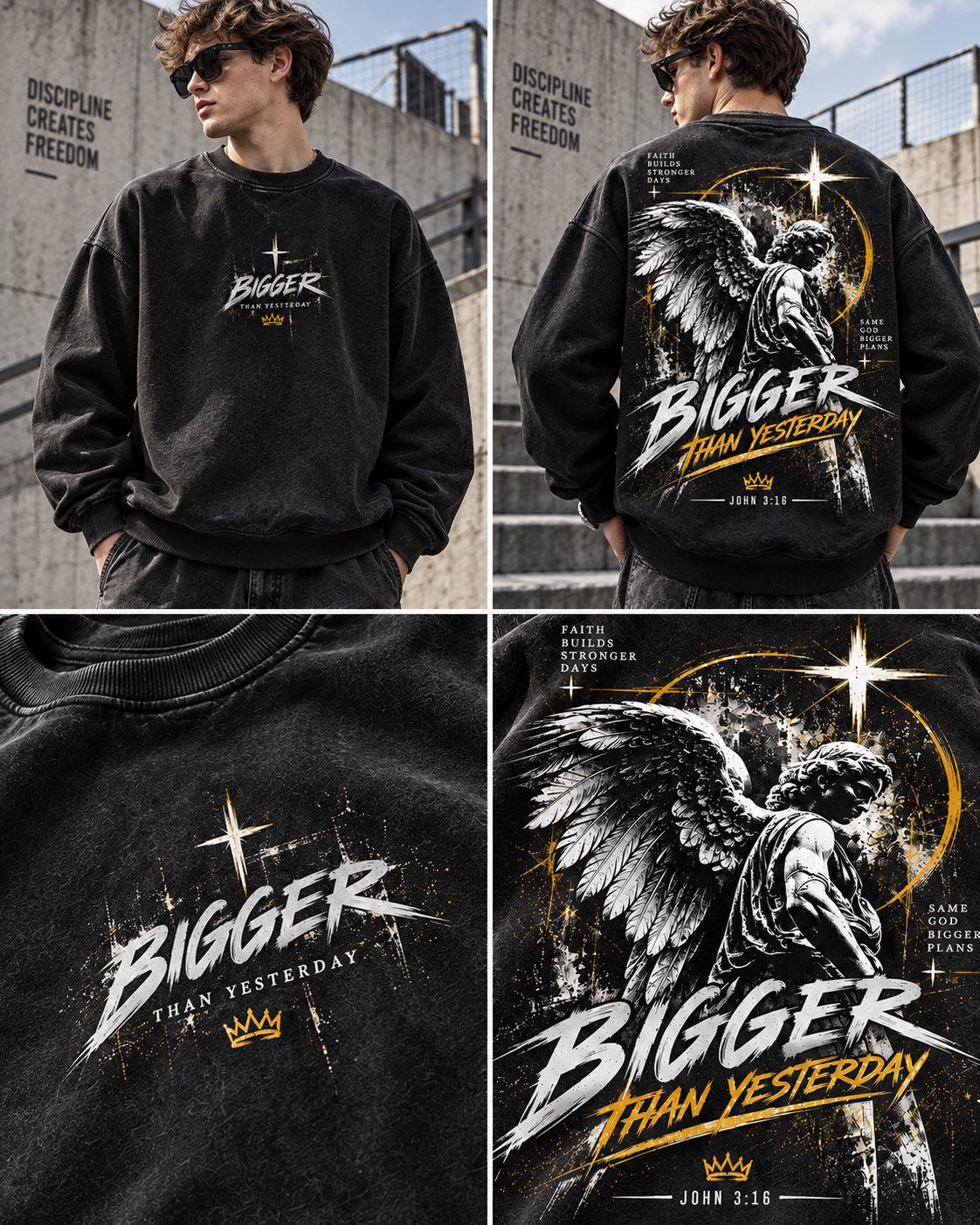 Bigger Than Yesterday – Vintage Faith Sweatshirt
