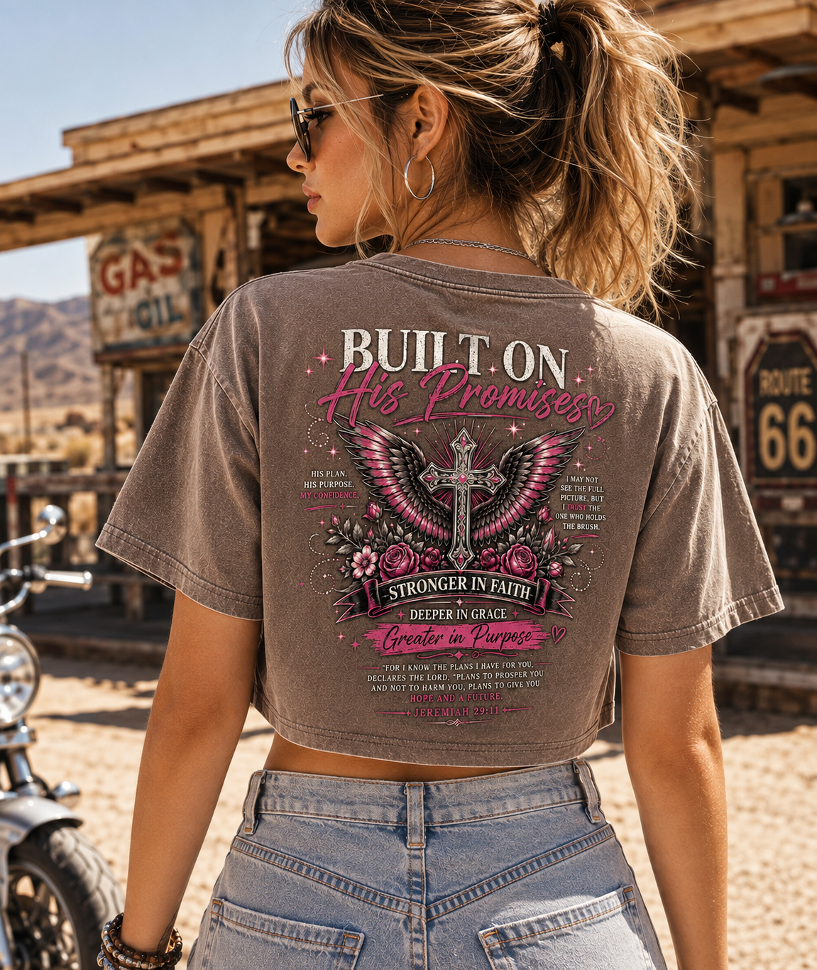 Built on His Promises – Faith Crop Top
