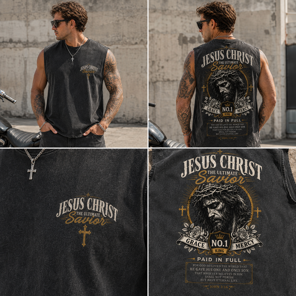 Jesus Christ Savior – Vintage Washed Tank Top