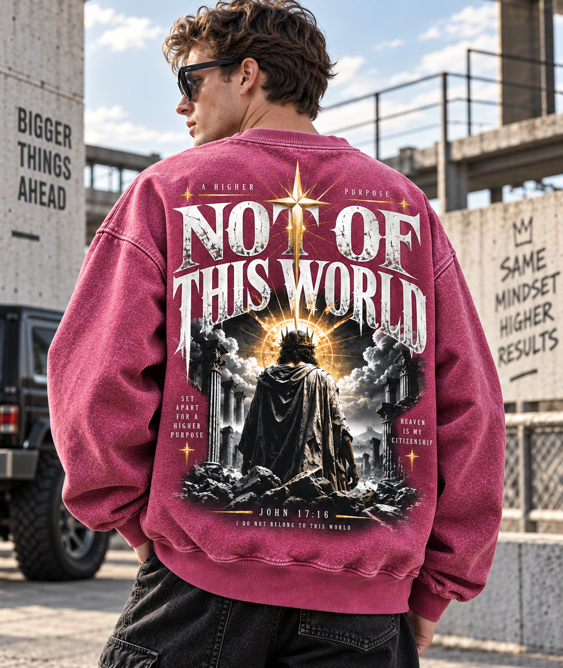 Not Of This World – Vintage Faith Sweatshirt