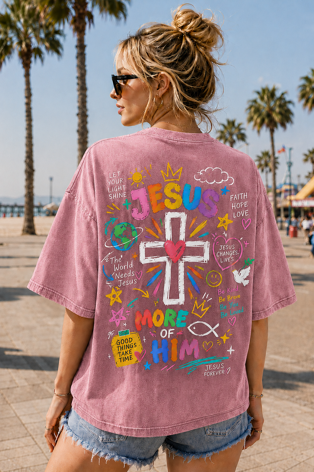 Vintage Jesus Cross Graphic Tee
