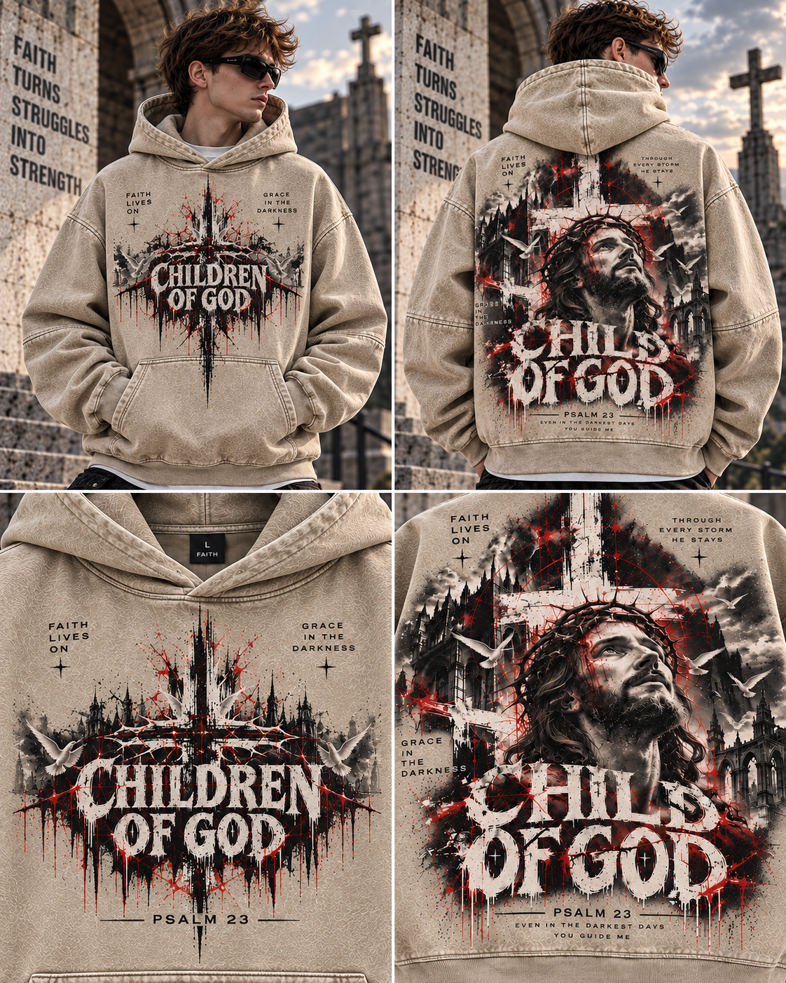 Children of God – Vintage Faith Hoodie