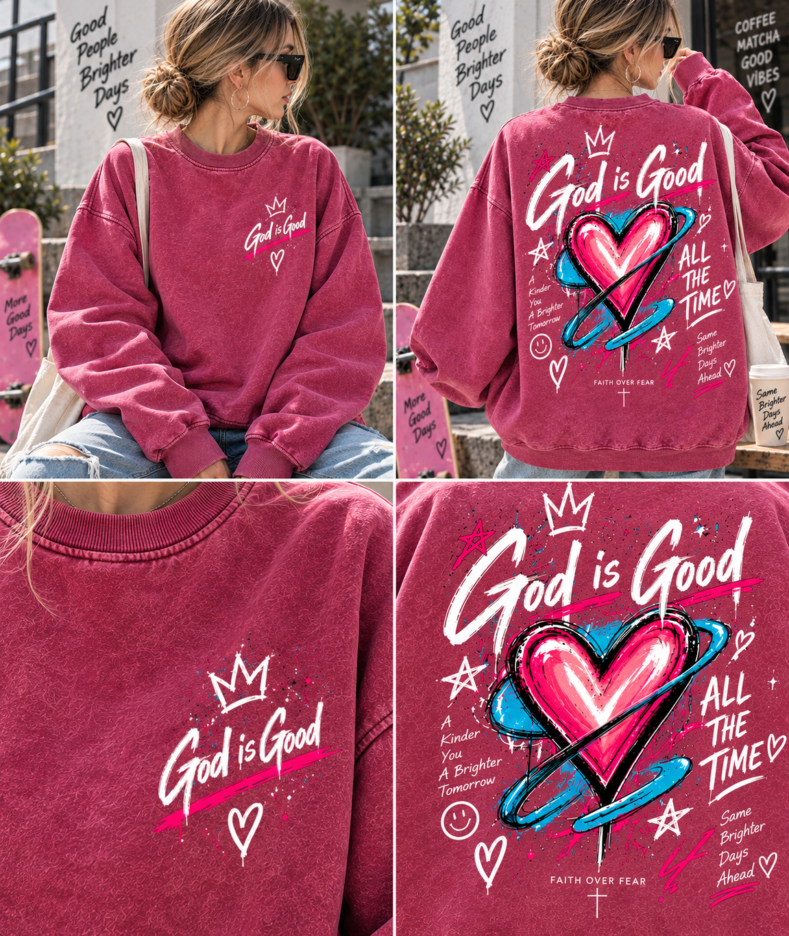 God Is Good – Faith Over Fear Sweatshirt