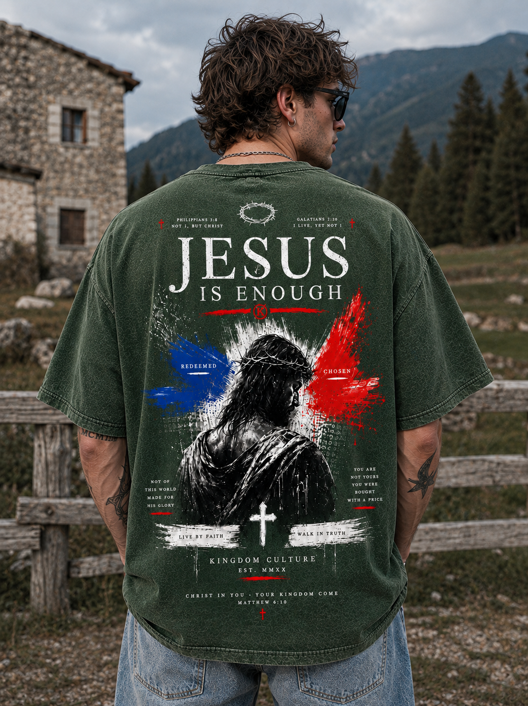 Jesus Is Enough — Vintage Christian T-Shirt