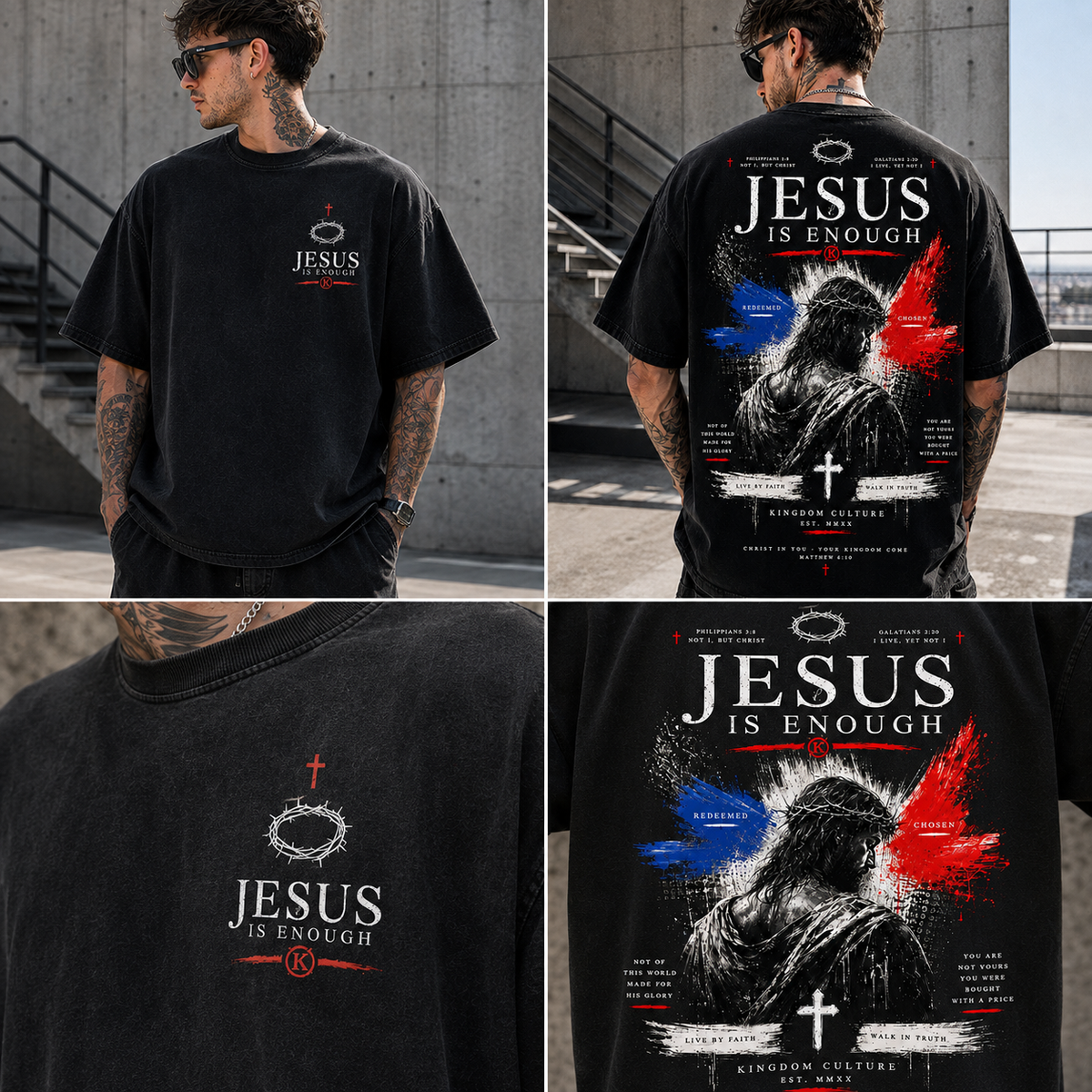 Jesus Is Enough — Vintage Christian T-Shirt