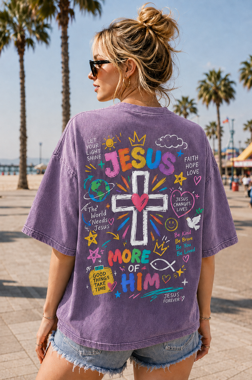Vintage Jesus Cross Graphic Tee