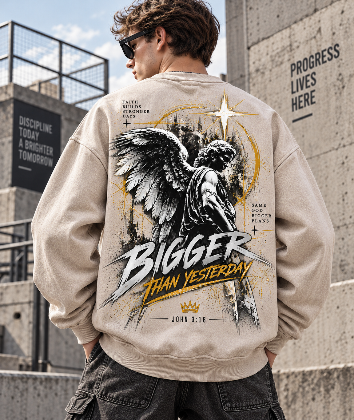 Bigger Than Yesterday – Vintage Faith Sweatshirt