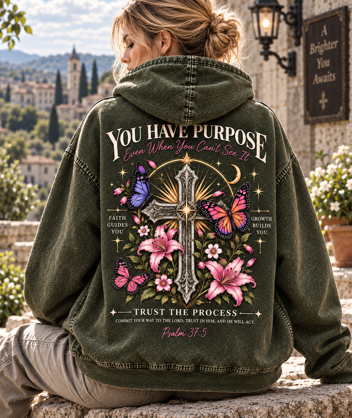 Purpose & Faith Vintage Hoodie