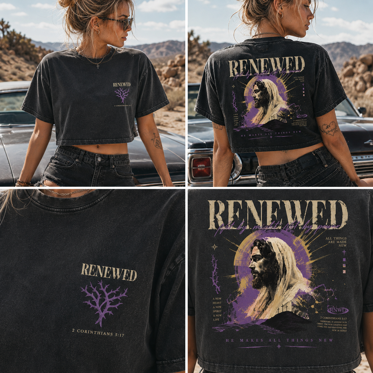 RENEWED Faith Graphic Crop Tee