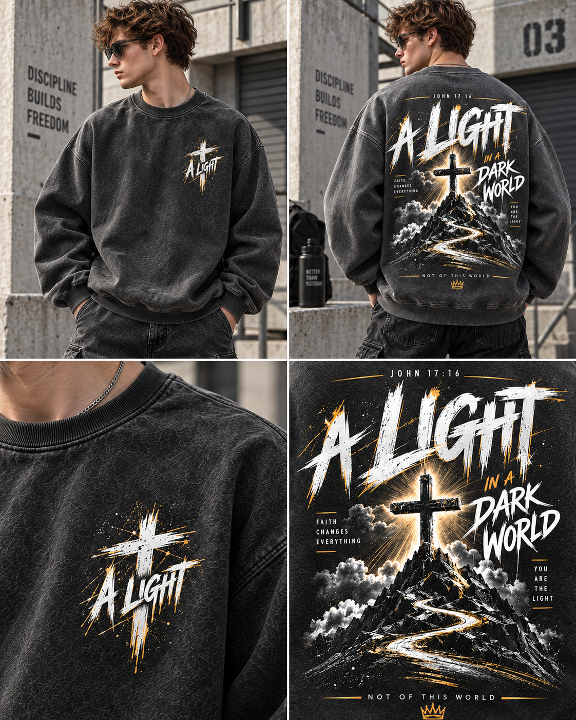 A Light Faith Vintage Sweatshirt