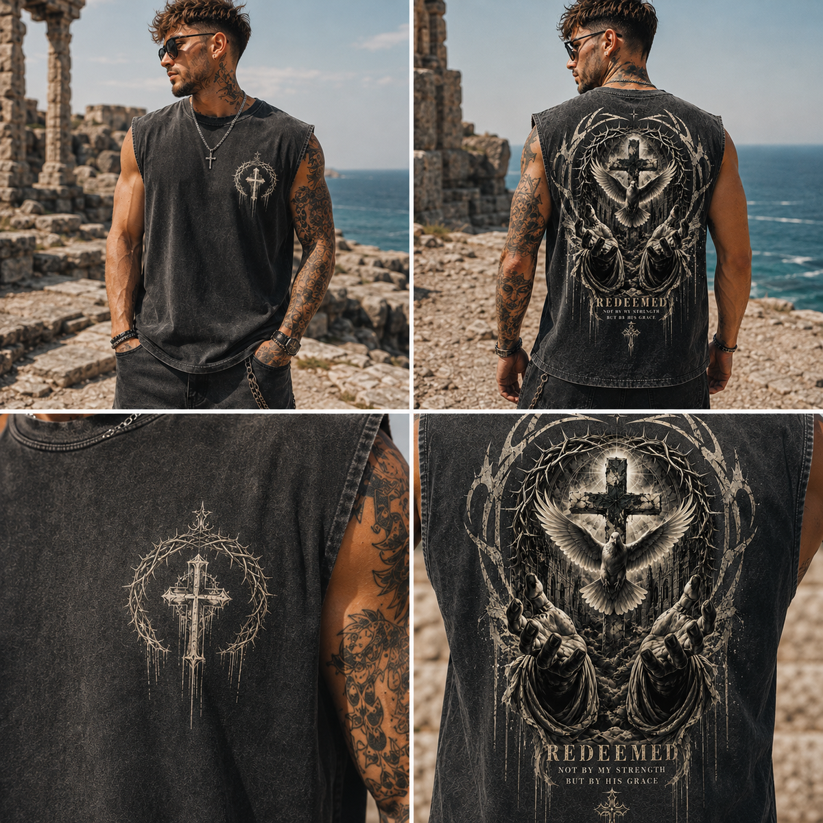 Redeemed Gothic Muscle Tee