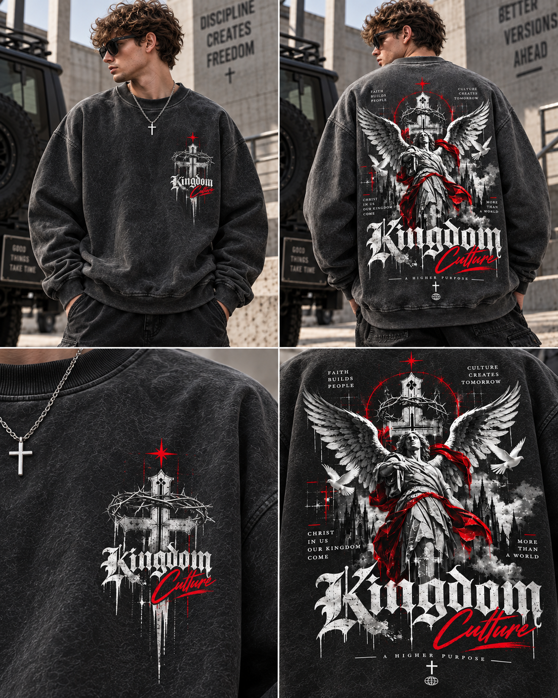 Kingdom Culture Vintage Wash Sweatshirt